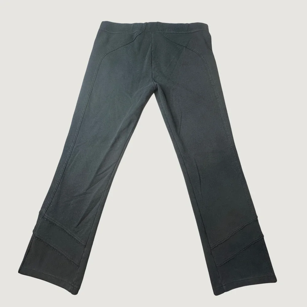 Nike Pants Womens XL Bootcut Black French Terry Raw Edge Detail Drawstring